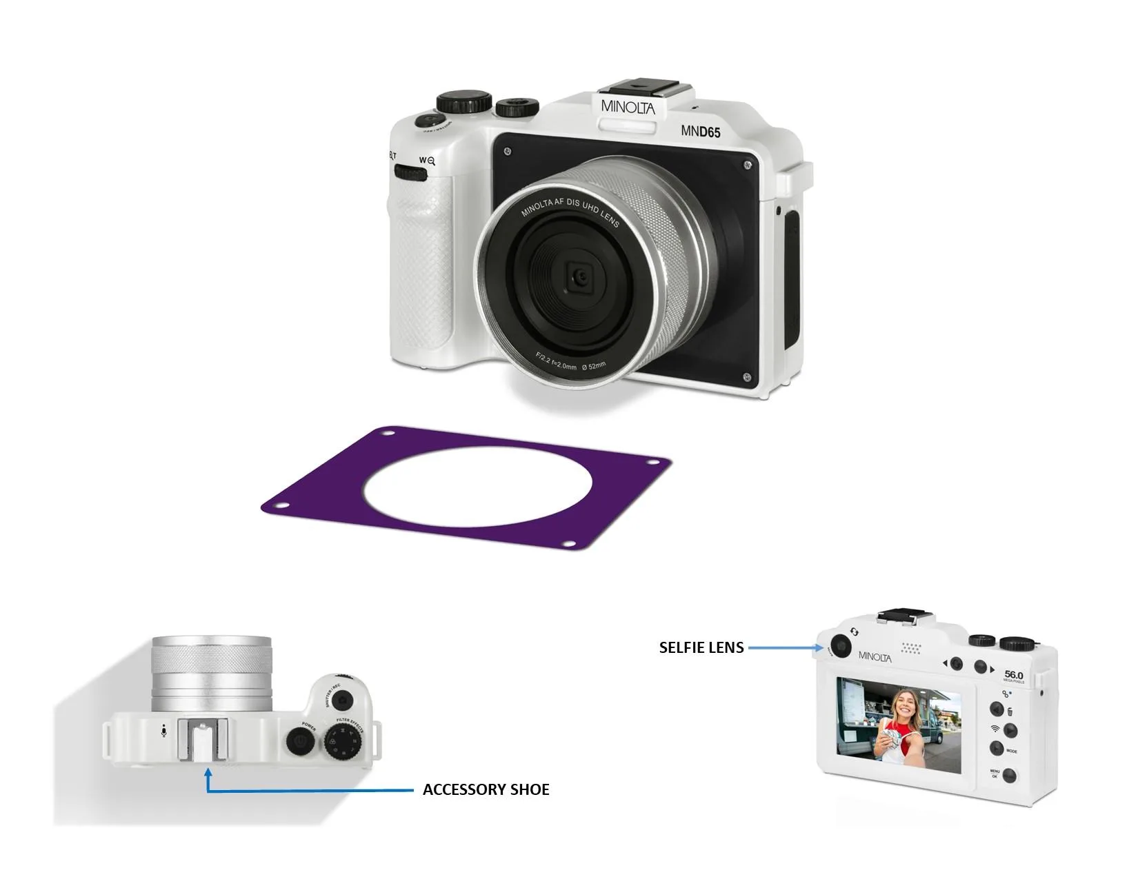 Minolta 56Mp/4K Autofocus Digital Camera