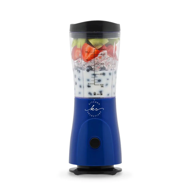 Kitchen Selectives 14 Oz. Mini Cobalt Blue Personal Blender