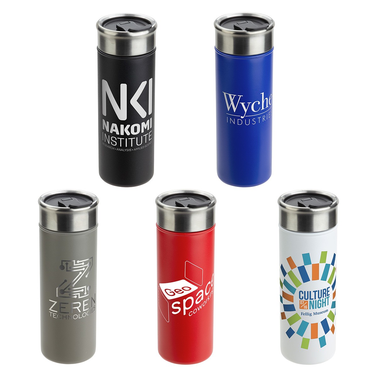 Solari 18 oz Copper-Lined Powder-Coated Insulated Tumbler