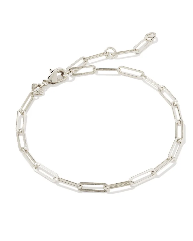 Kendra Scott Courtney Paperclip Bracelet in Silver