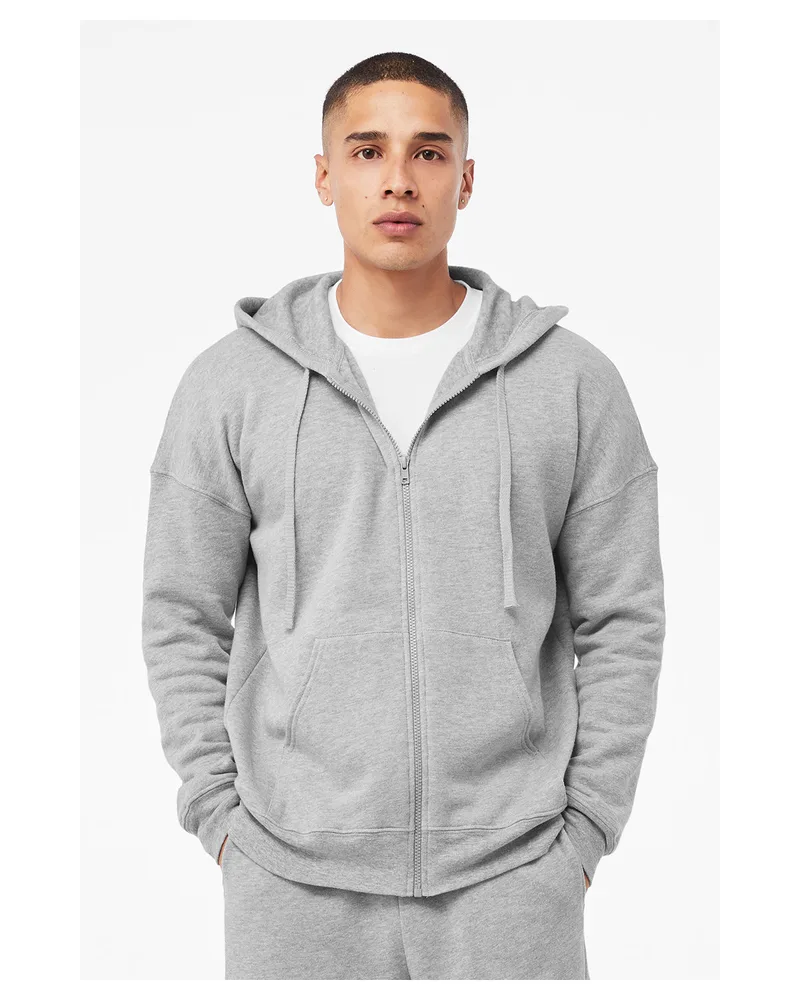 BELLA+CANVAS Unisex Sponge Fleece DTM Full-Zip Hooded Sweatshirt