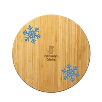 Winter Wonderland Cutting and Serving Board — Bamboo Brown