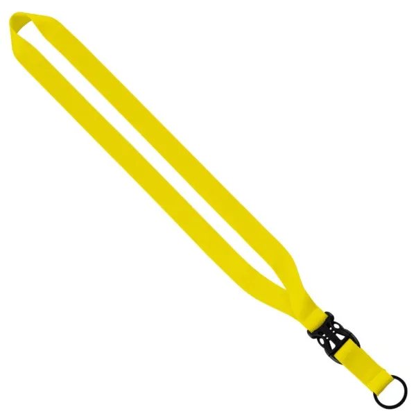 3/4" Polyester Lanyard with Slide Buckle Release & Split-Ring view 3