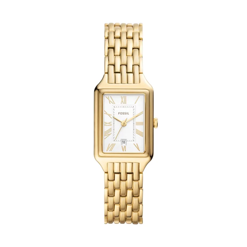 Fossil Ladies' Raquel Gold-Tone Stainless Steel Watch White Dial