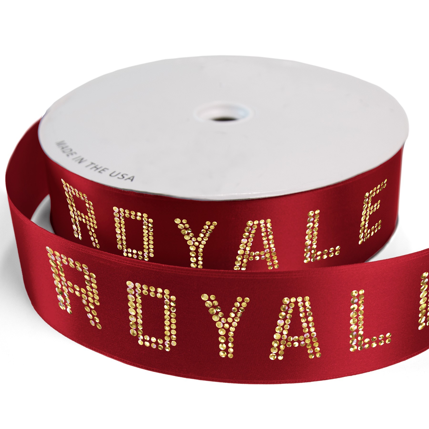 2 1/2" Badge Satin Ribbon - 50yrd Roll - Sparkle