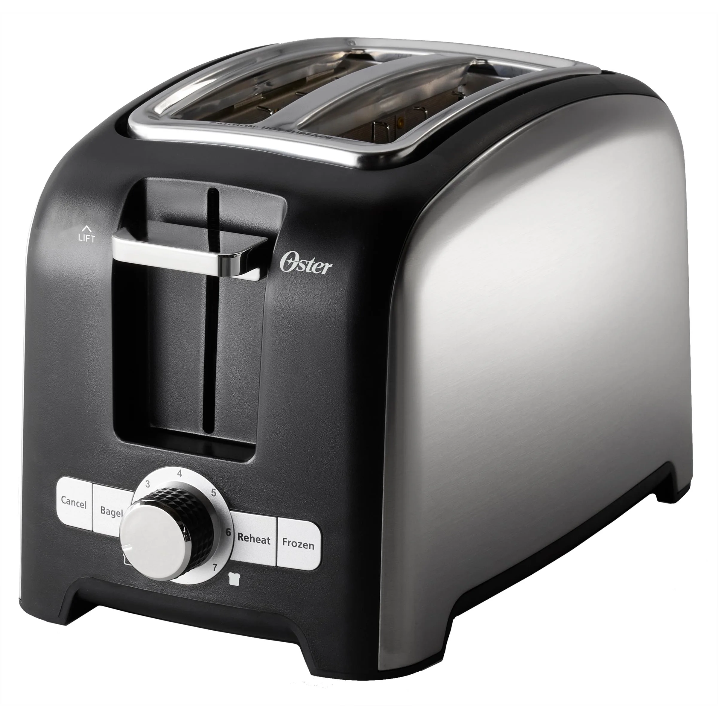 Oster® 2-Slice Toaster w/Extra-Wide Slots And 3 Functions Stainless Steel