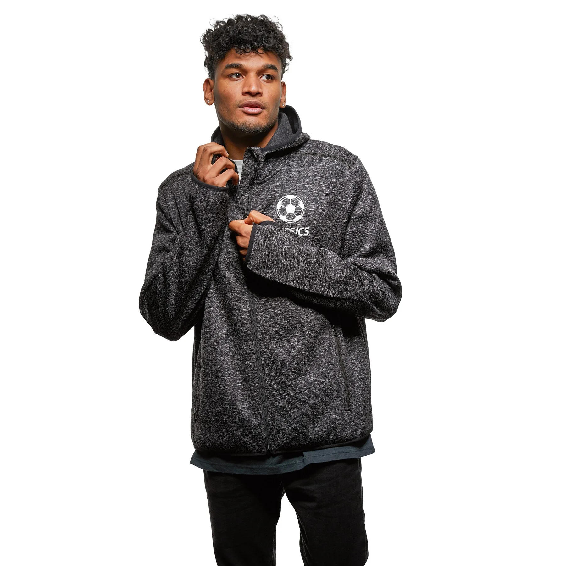 ACE Men's Melange Sweater Fleece view 6