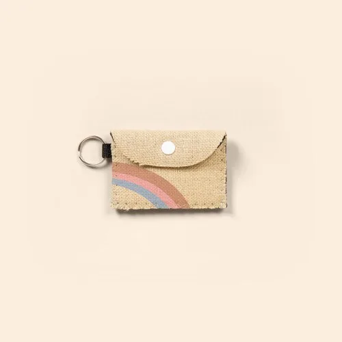 Bend & Snap Burlap Neoprene Card Wallet view 2