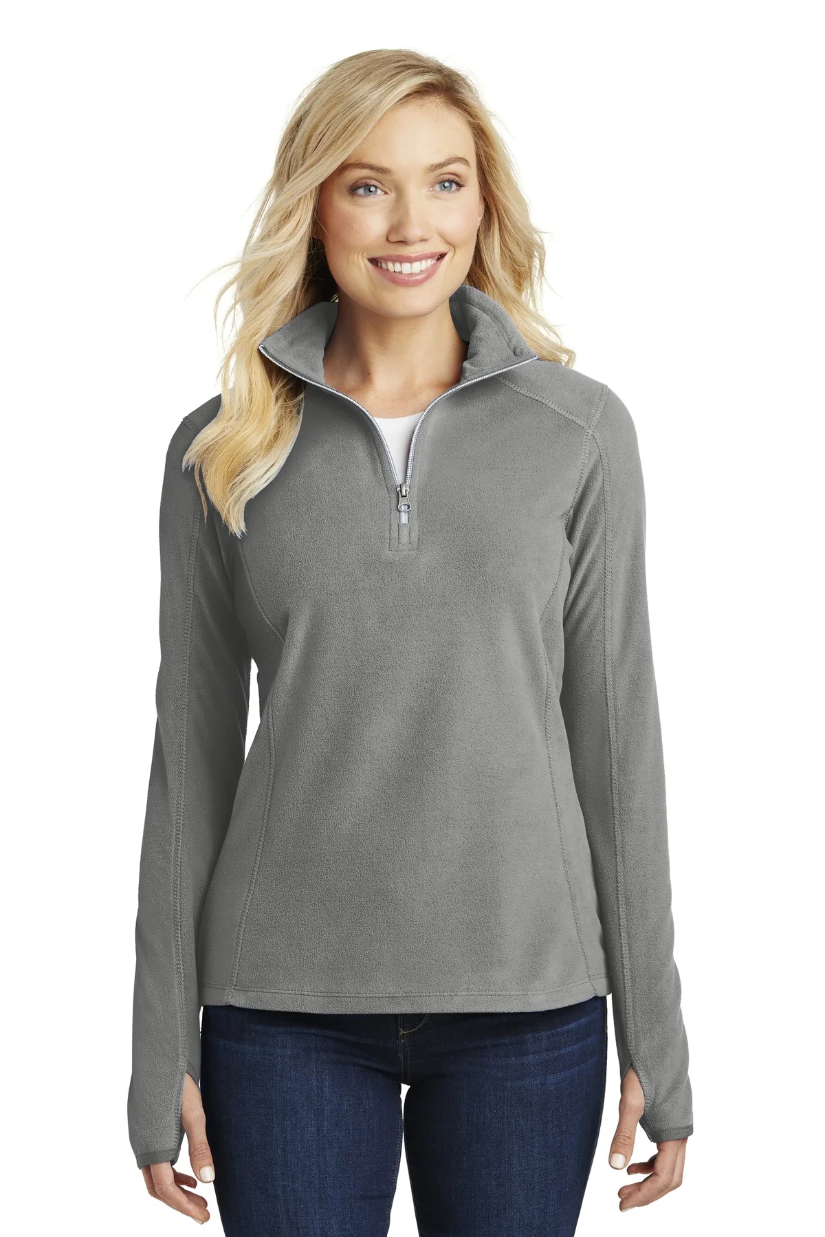 Port Authority® Women's Microfleece 1/2-Zip Pullover. view 2