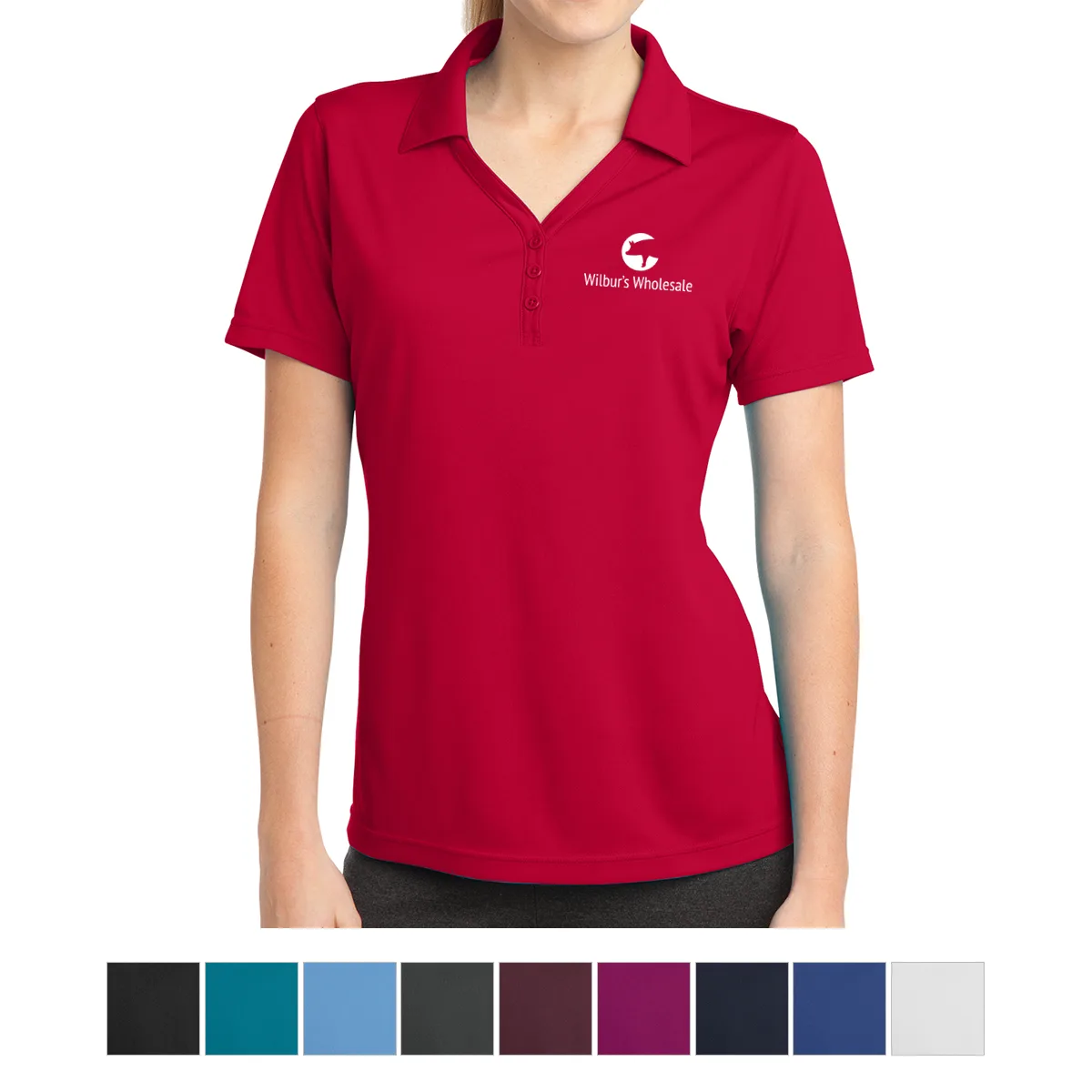 Sport-tek® Ladies' Posicharge® Micro-mesh Polo view 2