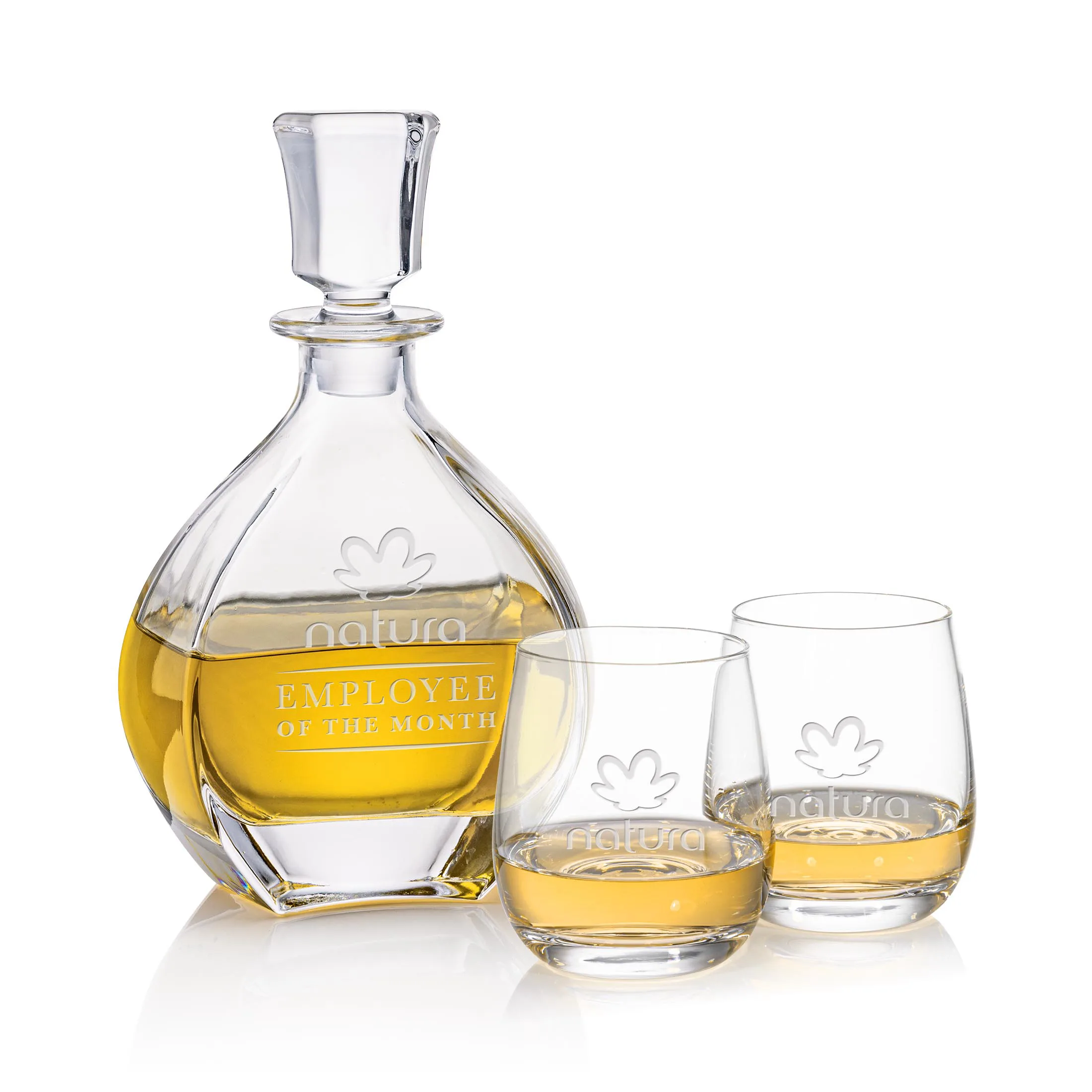 Decanter OTR Set, Salem Set, Decanter & 2 OTR
