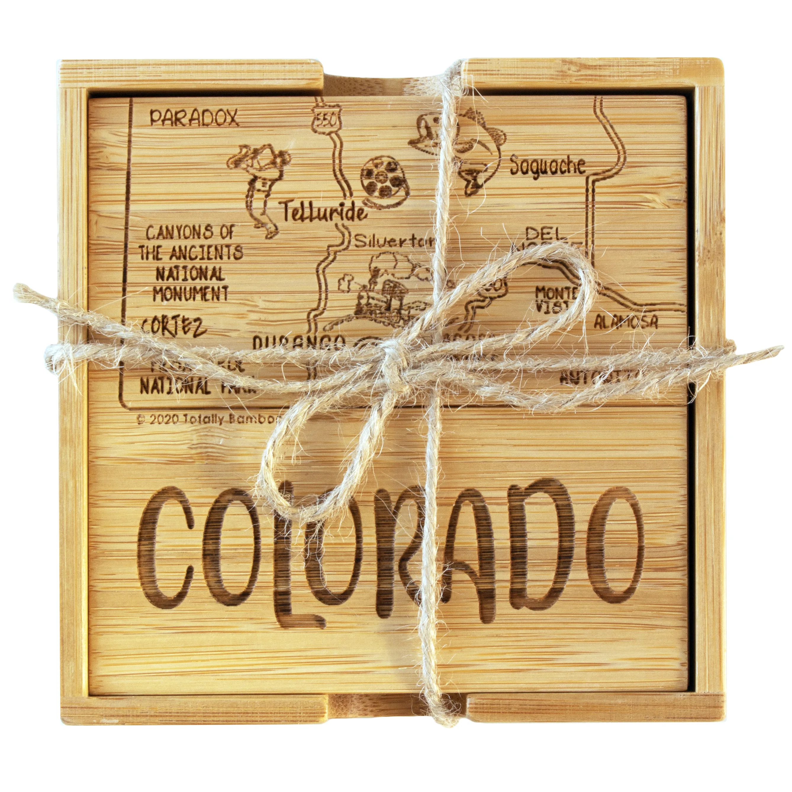 Colorado Puzzle Coaster Set view 3