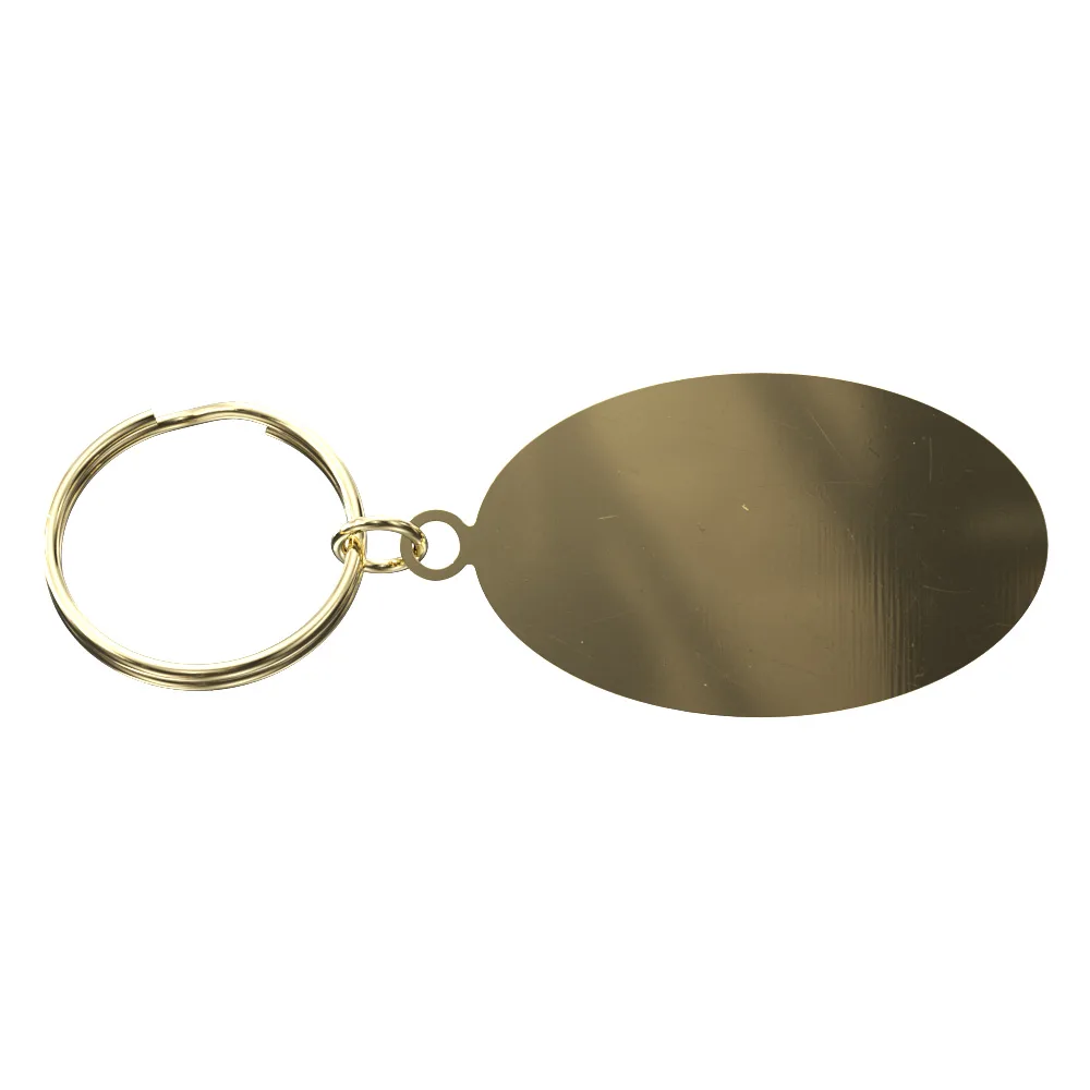 Vibraprint® Bright Oval Key Tag (1-1/4" x 1-7/8") view 2