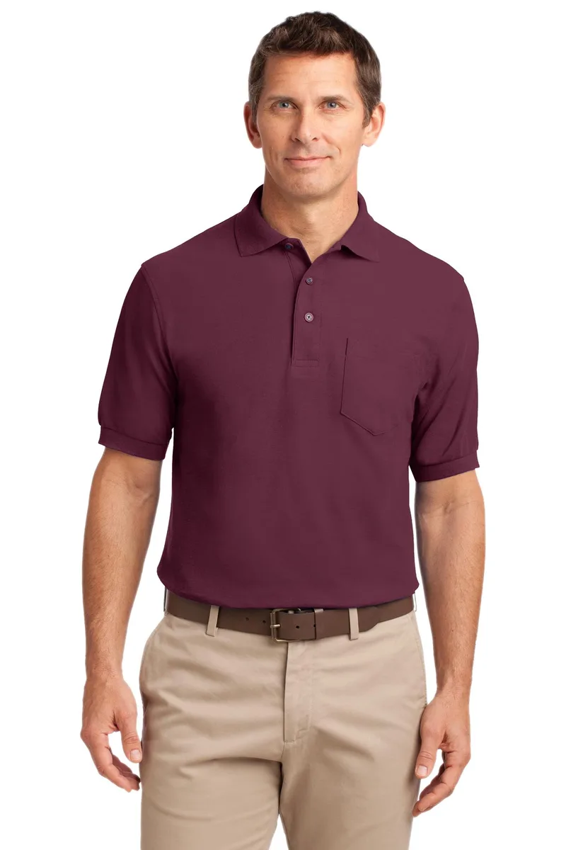 Port Authority® Silk Touch™ Polo with Pocket.
