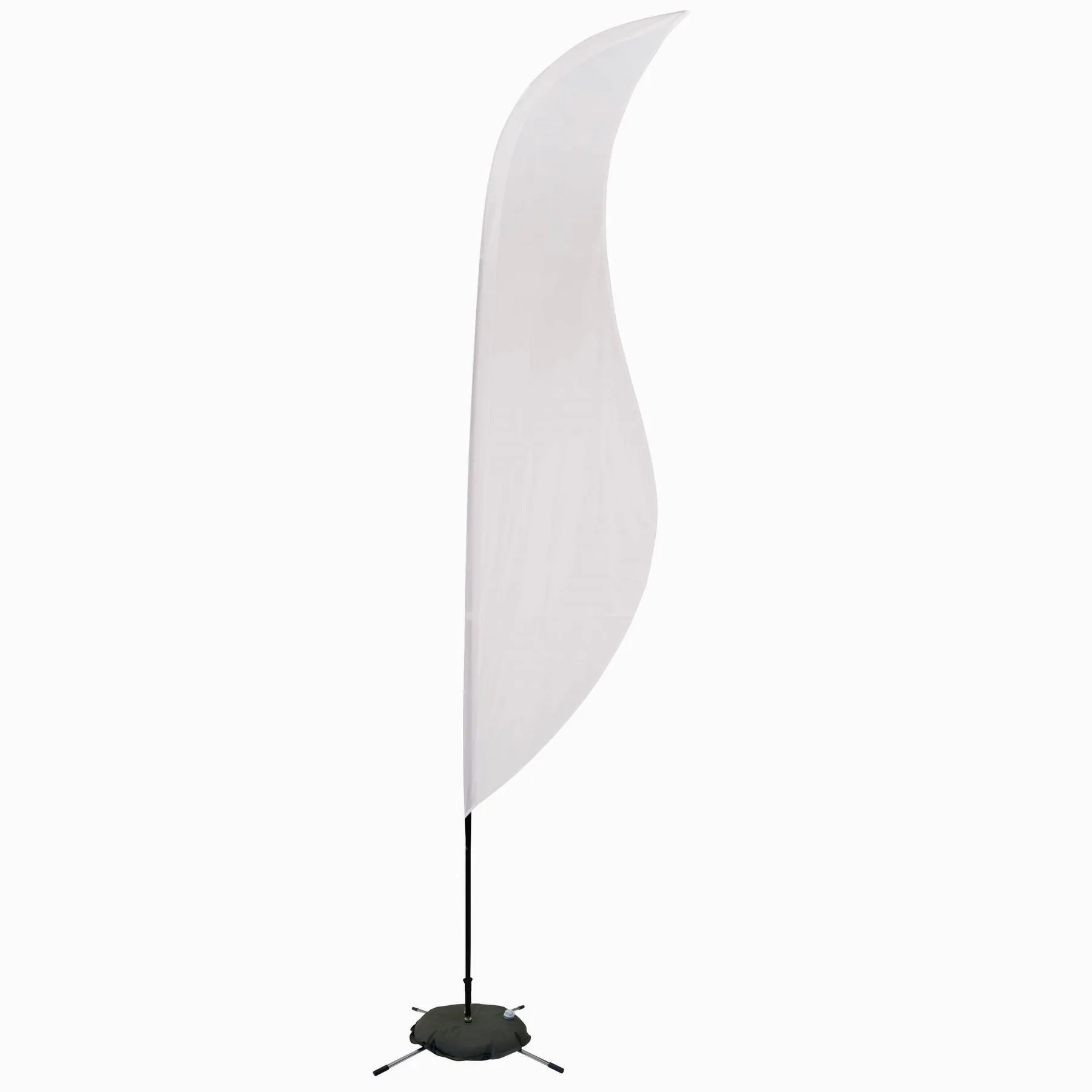 13' Streamline Sabre Sail Sign Flag, 1-Sided, Scissor Base view 2