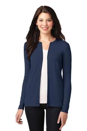 Port Authority® Women's Concept Stretch Button-Front Cardigan.