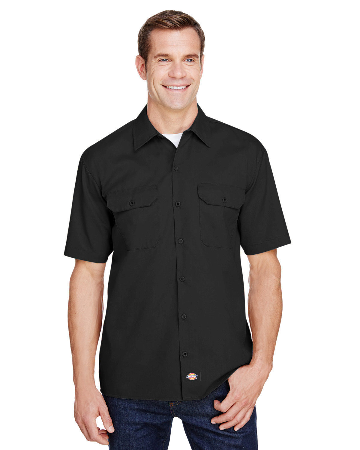 Williamson-Dickie Mfg Co Men's FLEX Short-Sleeve Twill Work Shirt