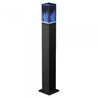 SuperSonic Bluetooth Mini Tower Water Speaker- 6 Multi-Colored LED Lights 33' High