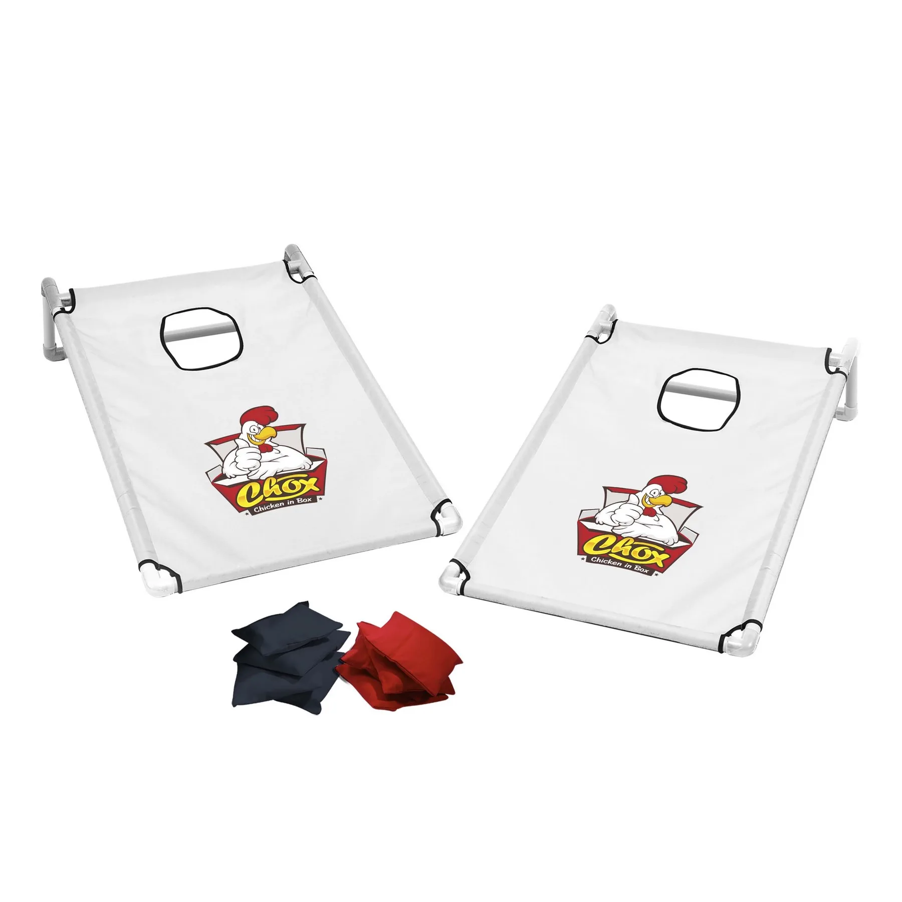 Portable Cornhole, 4 Black & Red Bean Bags view 7
