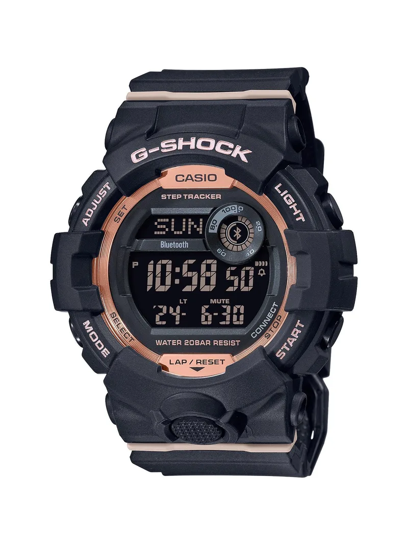 G-Shock Ladies G-Shock Sport Bluetooth Digital Black & Rose Gold Watch