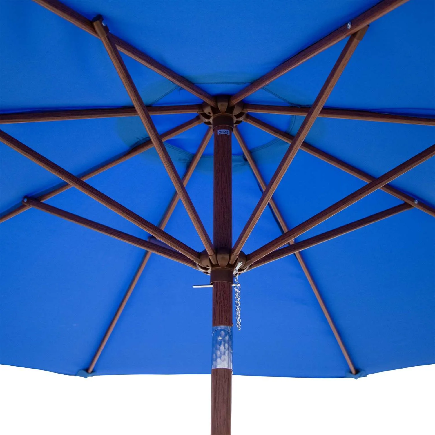9' Wood Look Tilting Market Umbrella Kit (1 Imprint) view 7