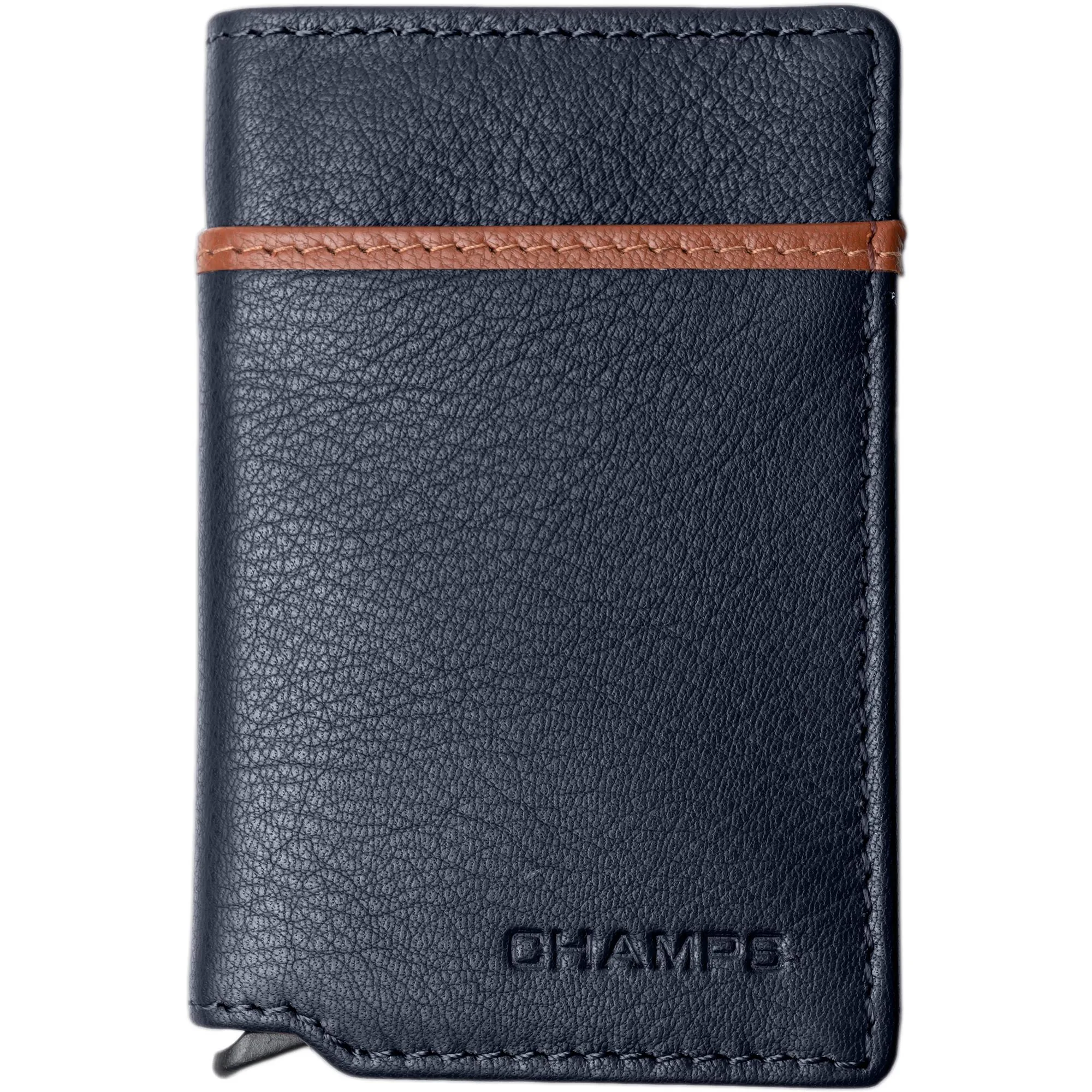 Champs Luggage Navy Secure Wallet Case Size 2.75"X4"X0.5"
