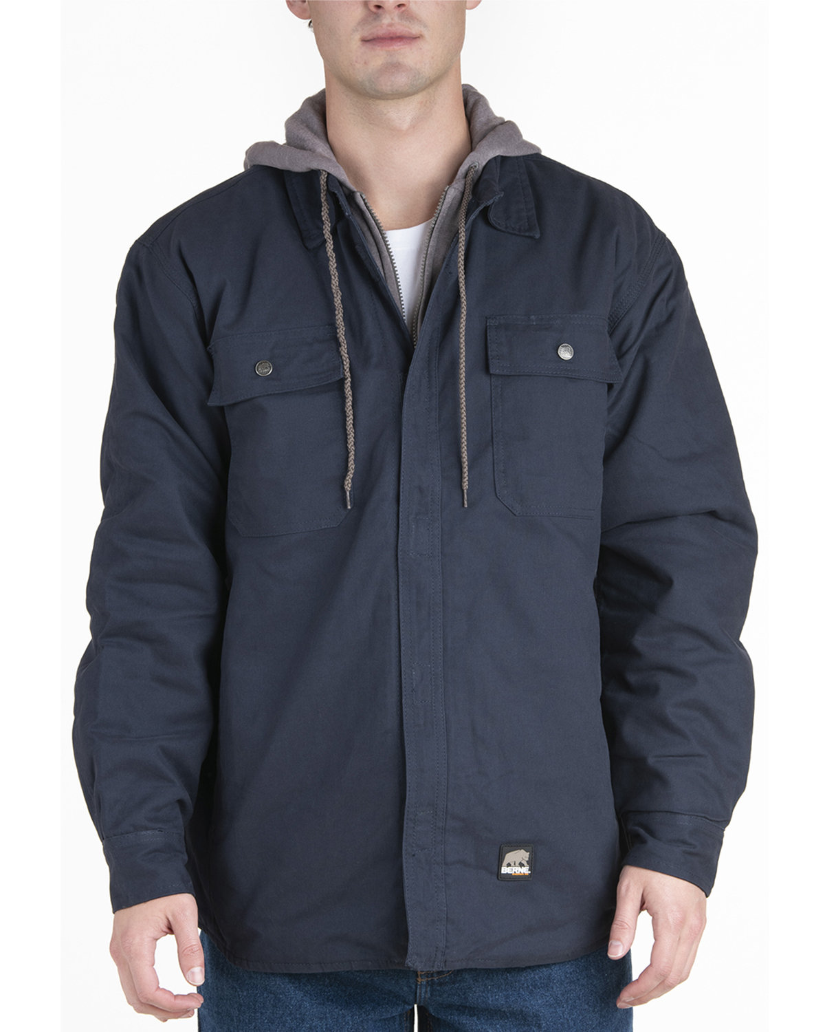 Berne Apparel Men's Throttle Hooded Shirt Jacket