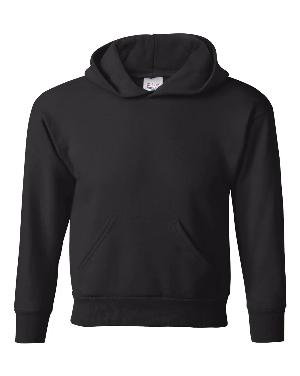 Hanes® Youth EcoSmart® Hooded Sweatshirt view 3