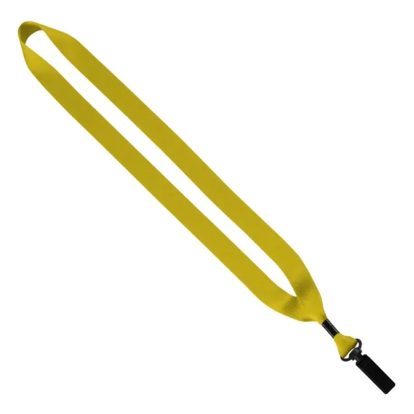 3/4" Polyester Lanyard with Bulldog Clip view 3