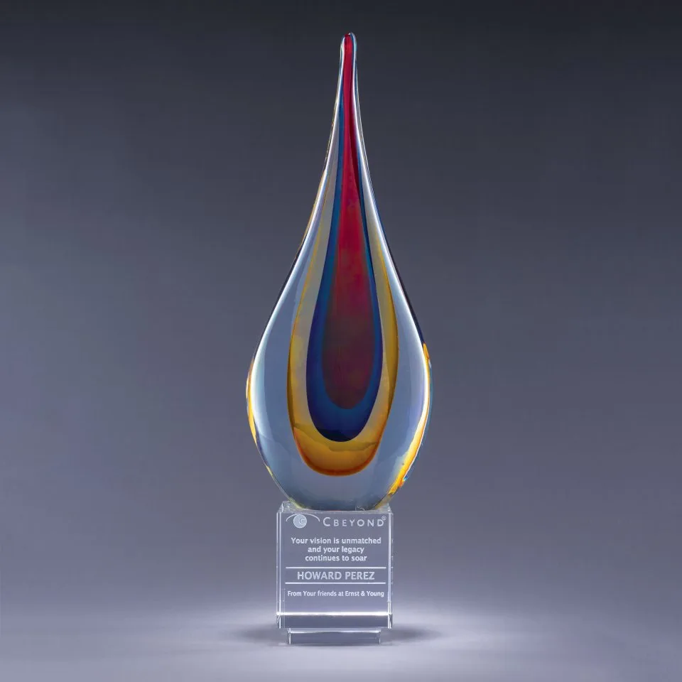 14" Torchier Crystal Award