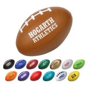 Small Football Stress Reliever — Black