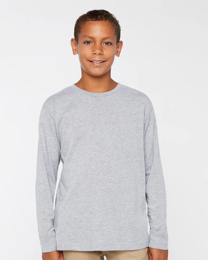 LAT® Youth Fine Jersey Long Sleeve Tee Shirt view 2