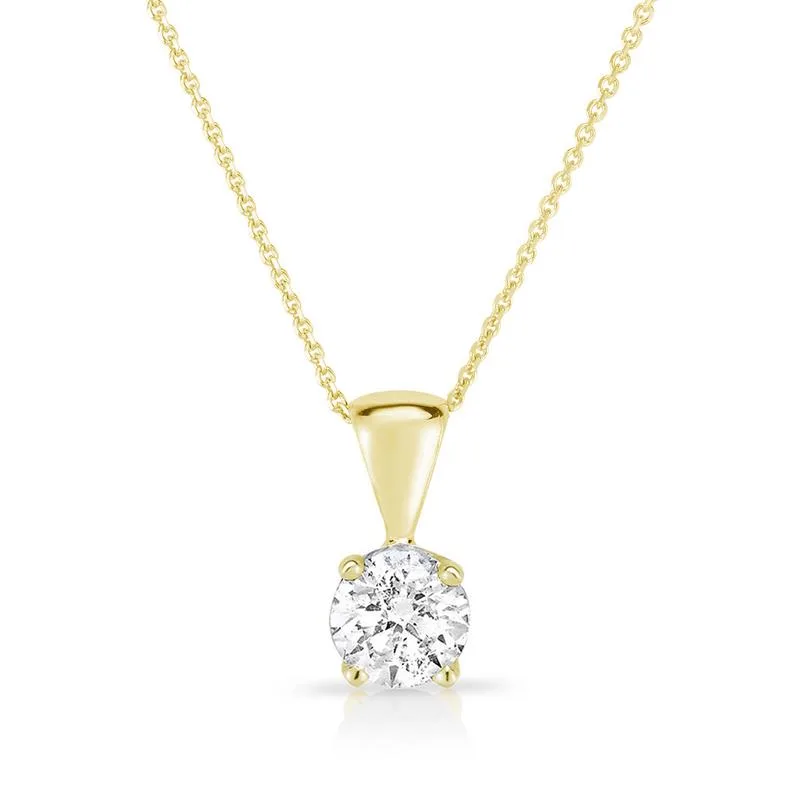 Jilco Inc Yellow Gold Diamond Cable Chain Necklace