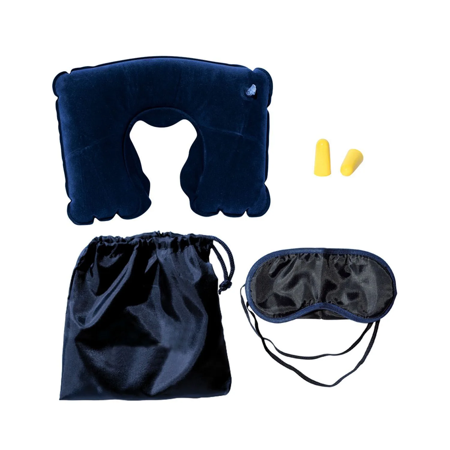 Travel Pillow Kit W/Ear Plugs & Eye Mask view 2