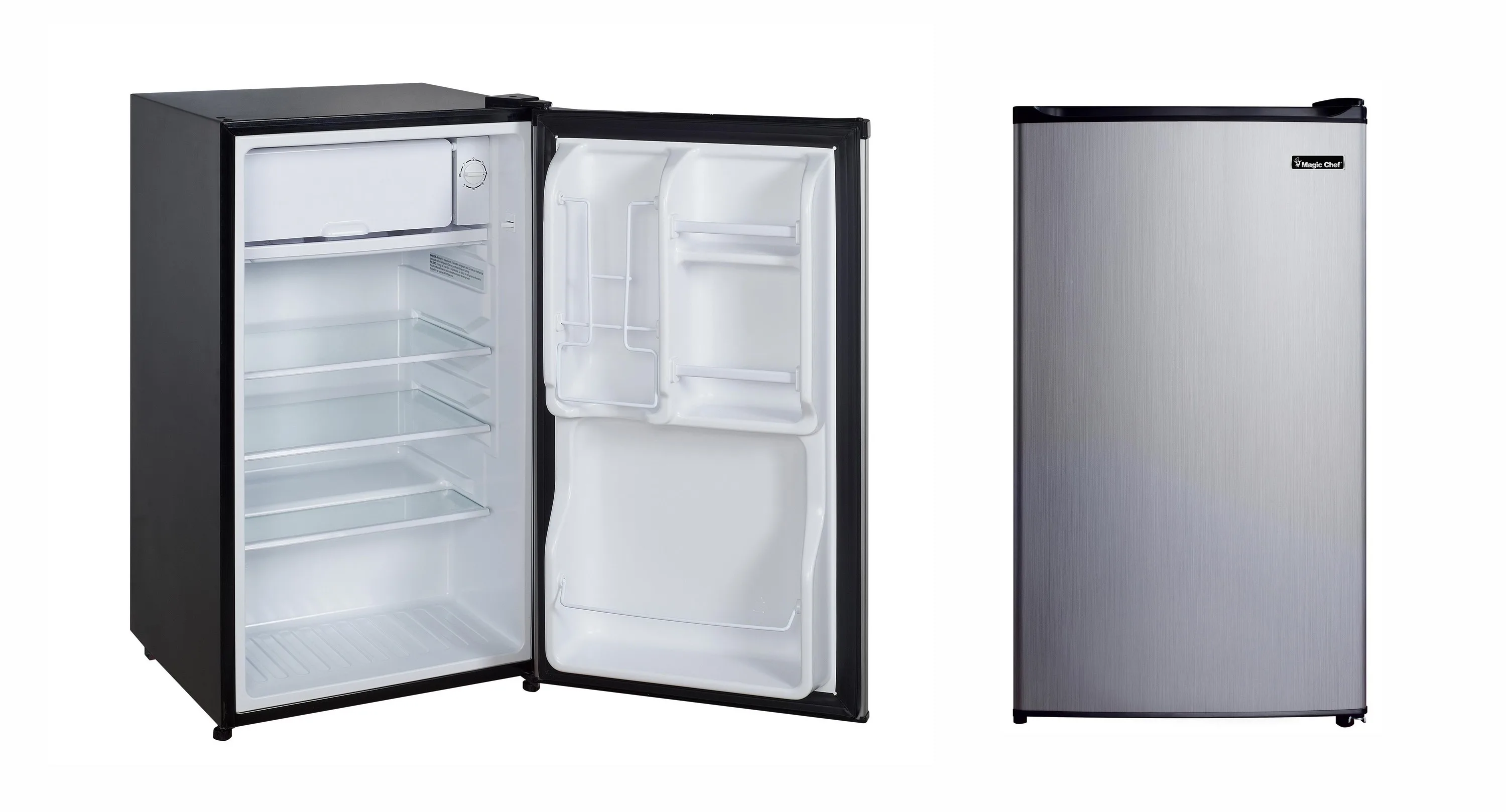 Magic Chef 3.5 Cu. Ft. Refrigerator - Stainless Look