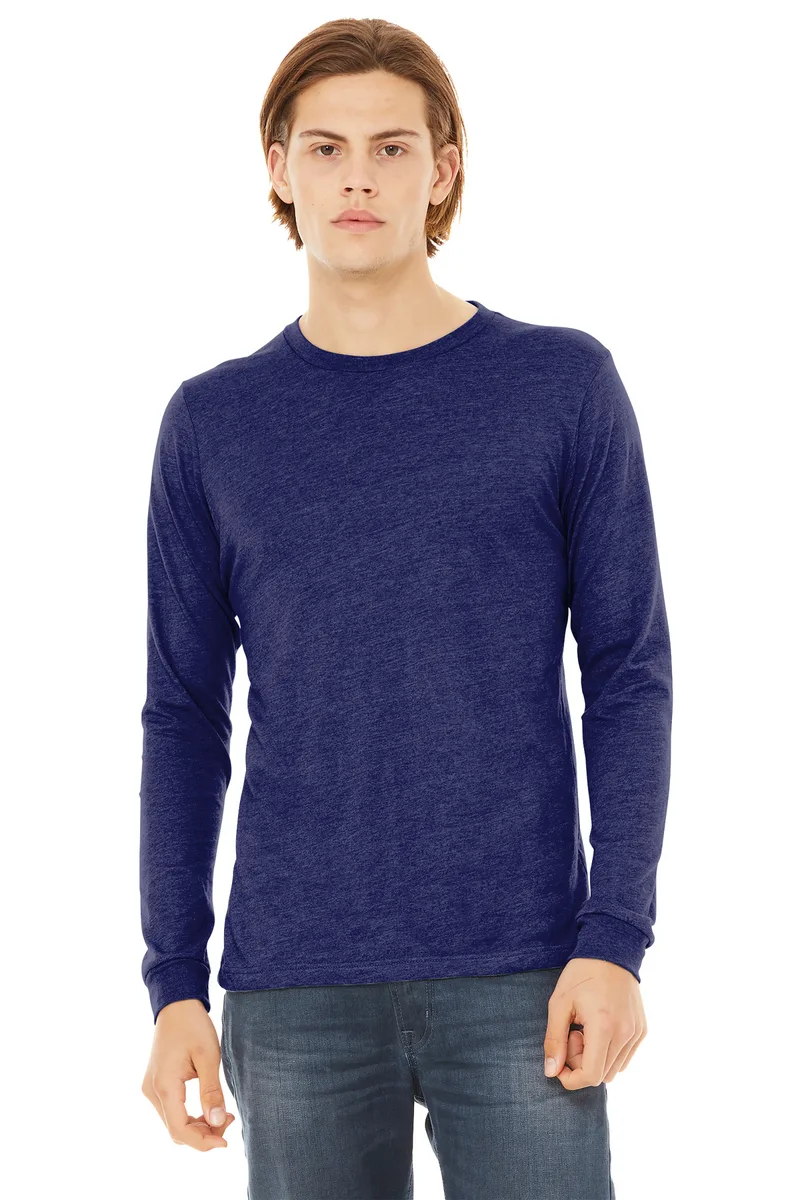 BELLA+CANVAS® Unisex Triblend Long Sleeve Tee view 4