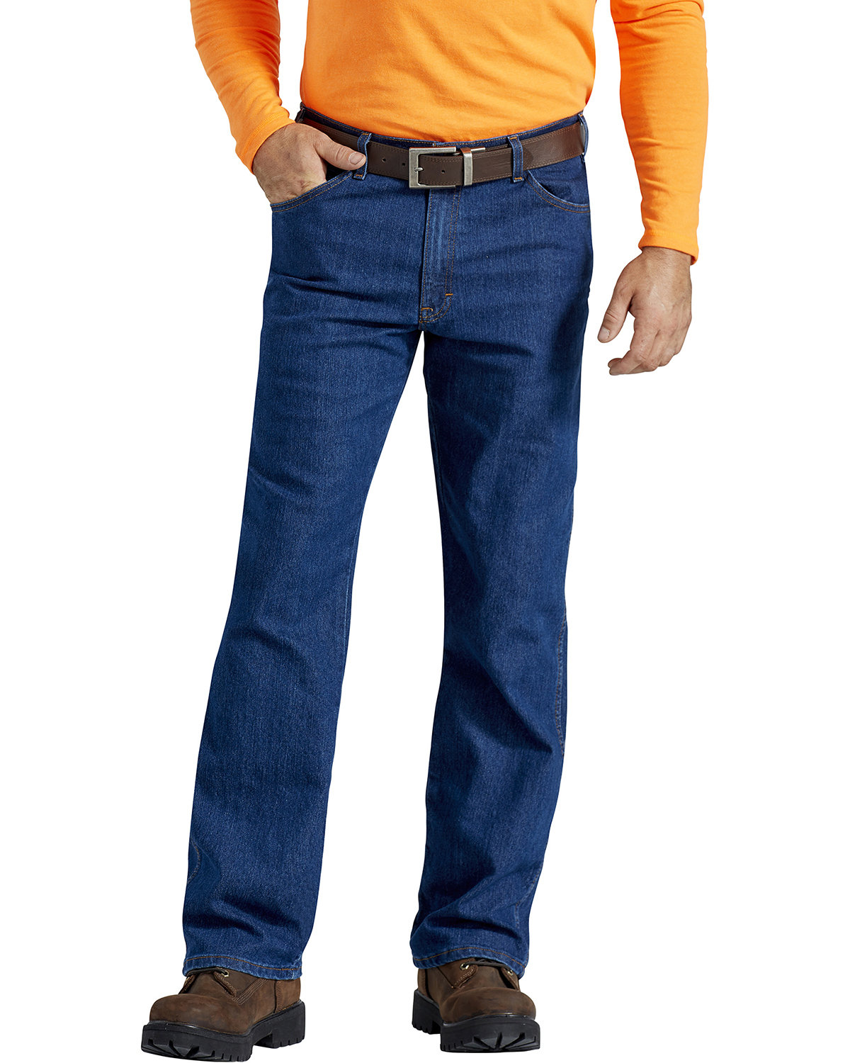 Williamson-Dickie Mfg Co Men's FLEX Active Waist 5-Pocket Relaxed Fit Jean
