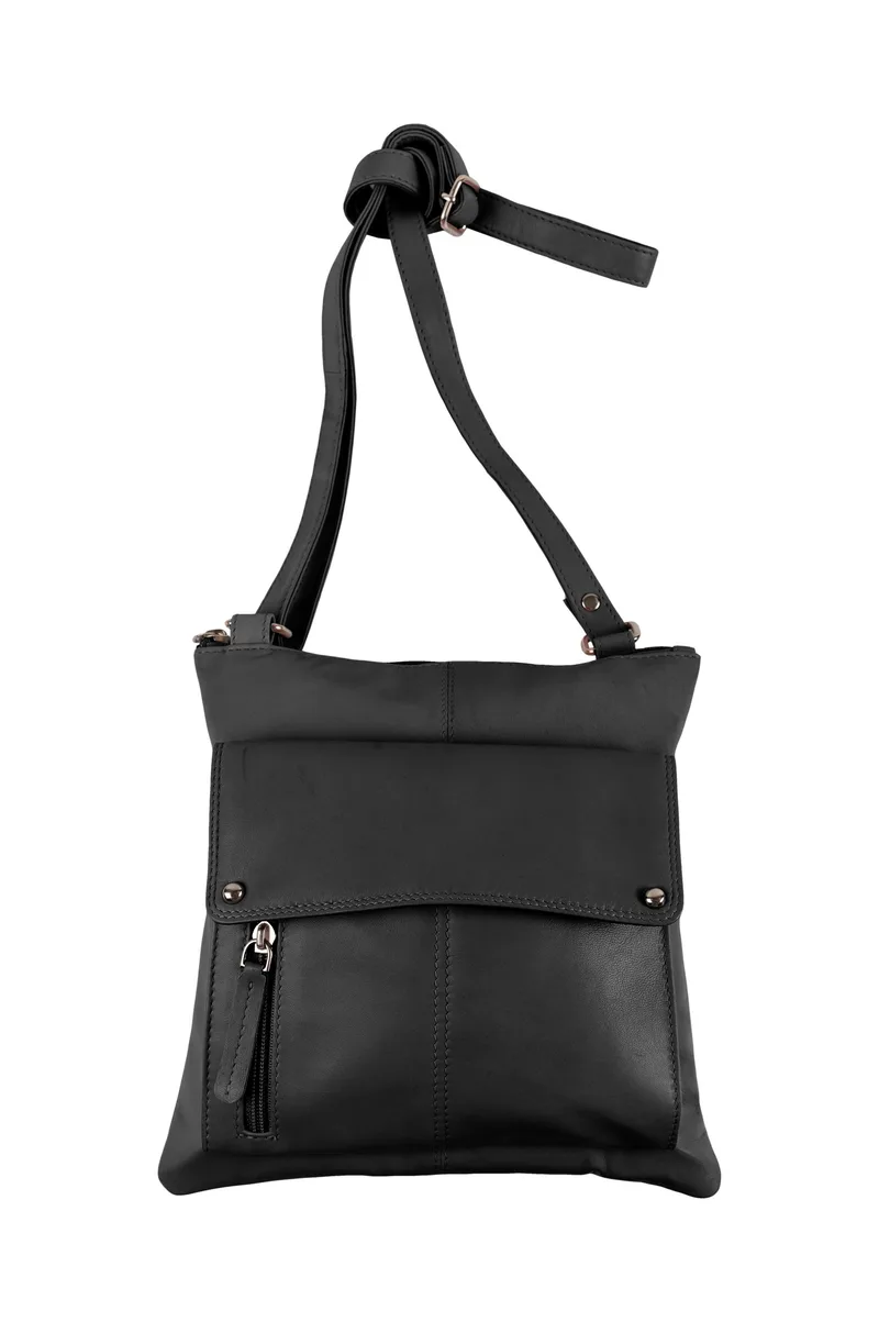 Champs Luggage Leather Rfid Organizer Crossbody Size (10"X10"X1")