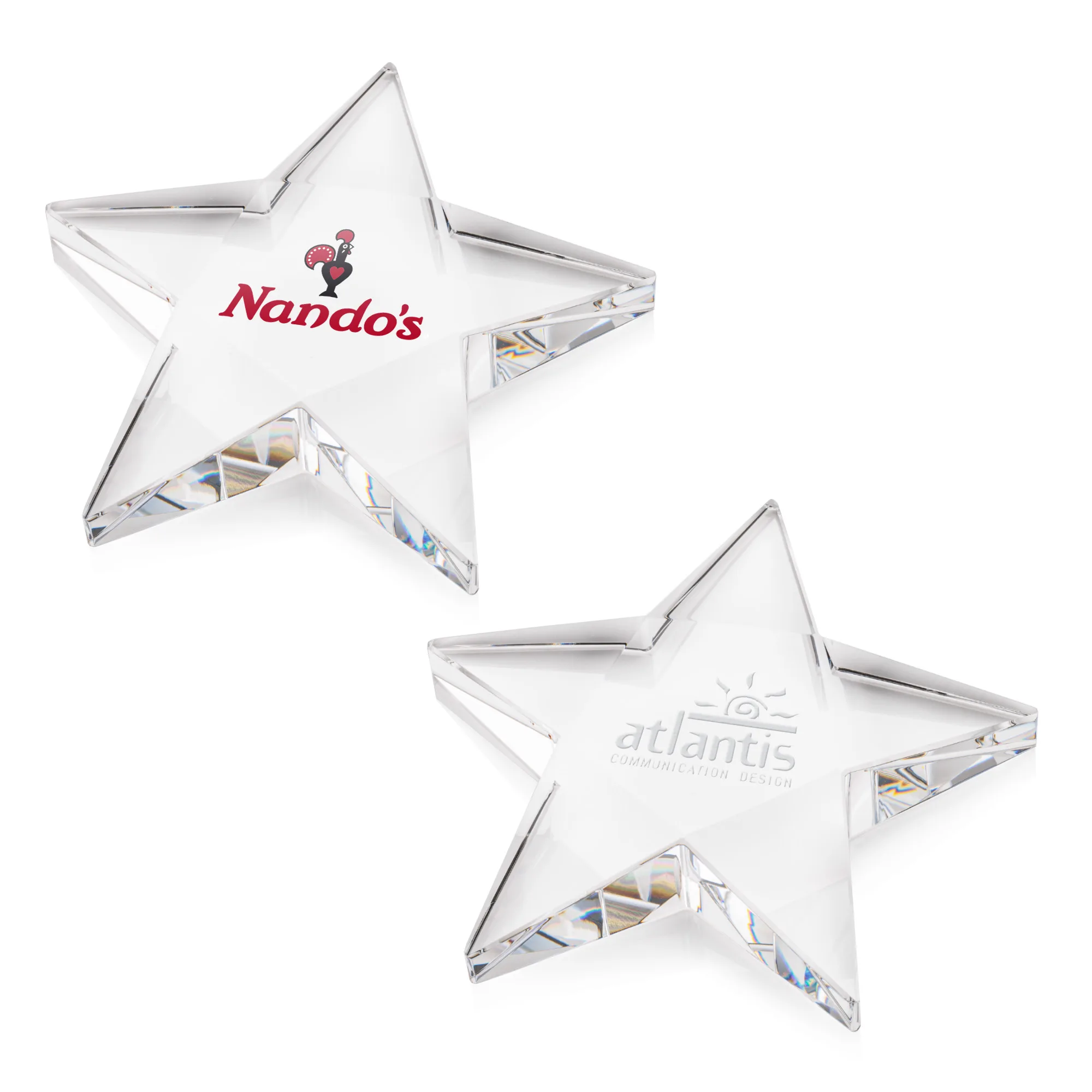 Pentagon Star Paperweight