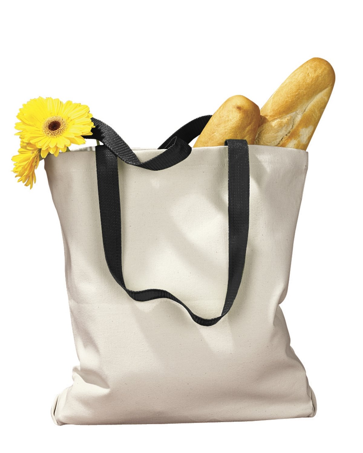 BAGedge Canvas Tote with Contrasting Handles