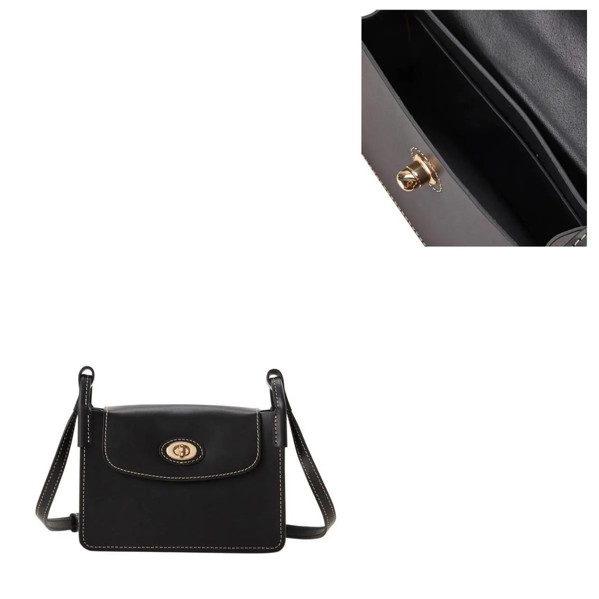 Dooney & Bourke Black Sweety Leather Pinky Bag