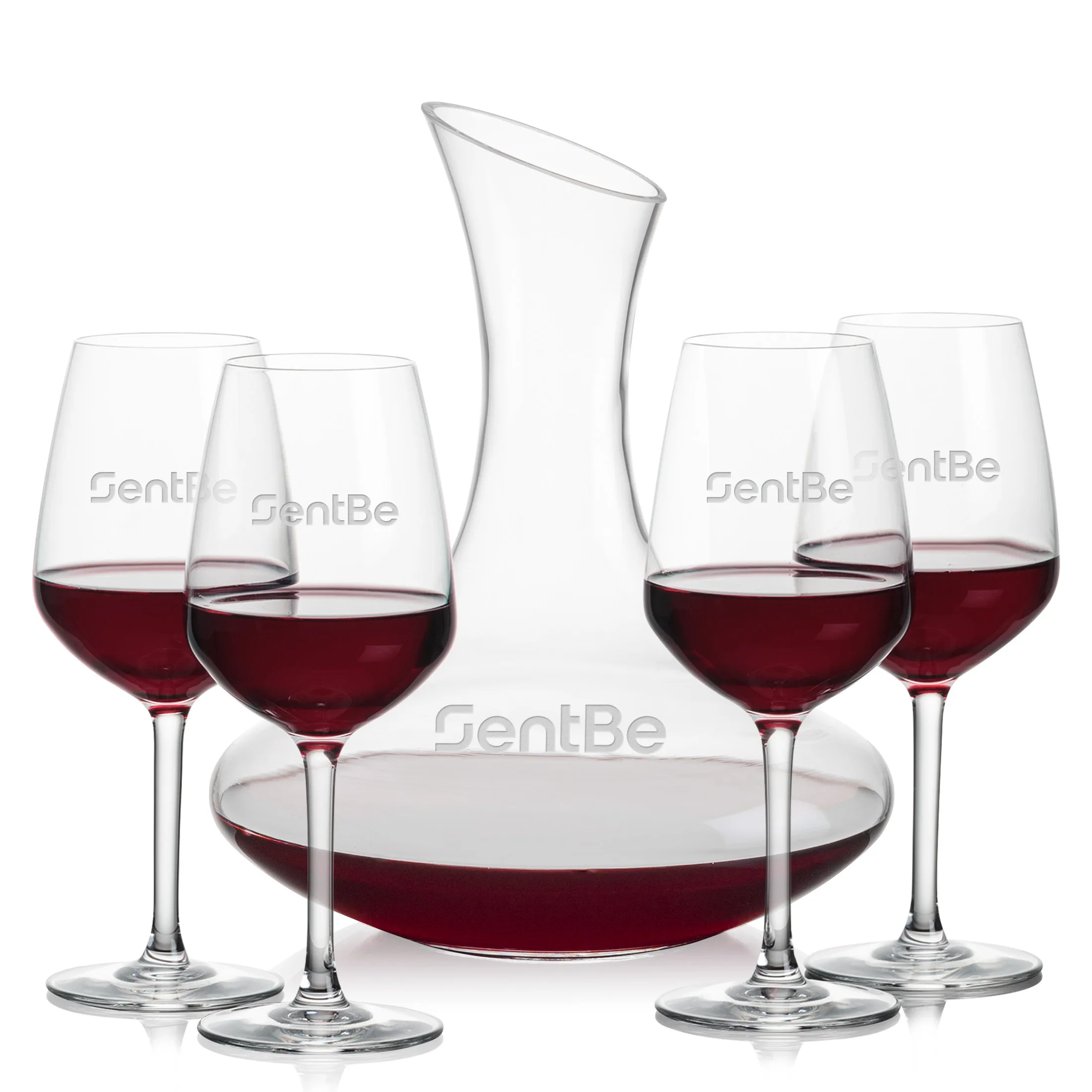 Carafe Stemmed Set, Mandelay Set, Carafe & 4 Wine
