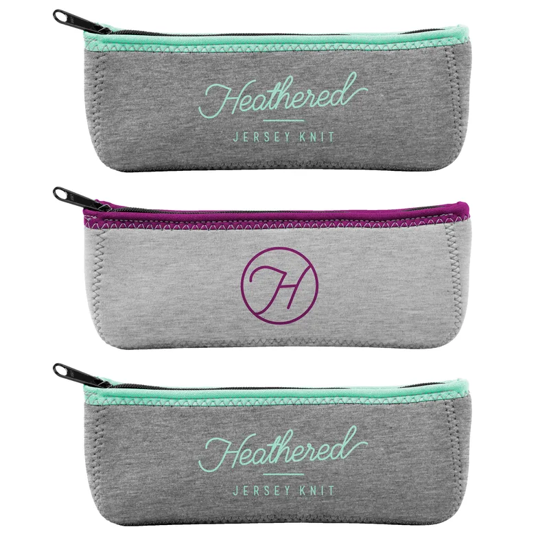 Heathered Jersey Knit Canoe Pouch