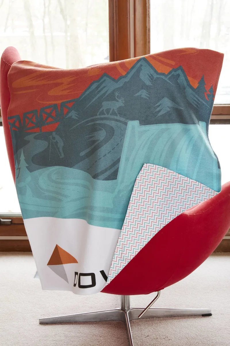Colorfusion™ Double Sided Poly Velour Beach Towel