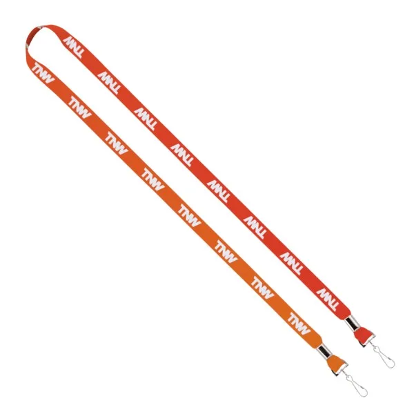 IMPORT Rush 1/2" Dye-Sublimated 2-Ended Lanyard with Dual Silver Crimps & Split-Rings view 6
