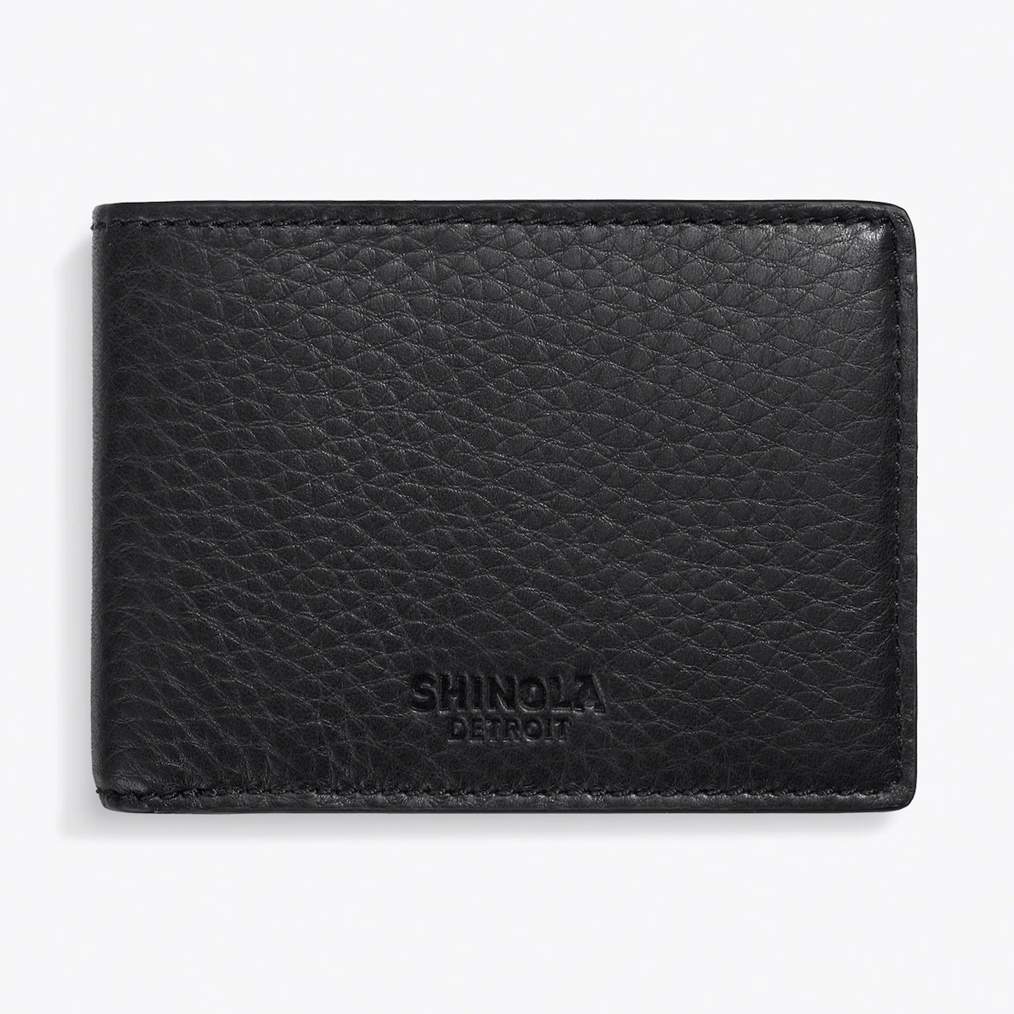 Shinola Slim Black Bifold Wallet