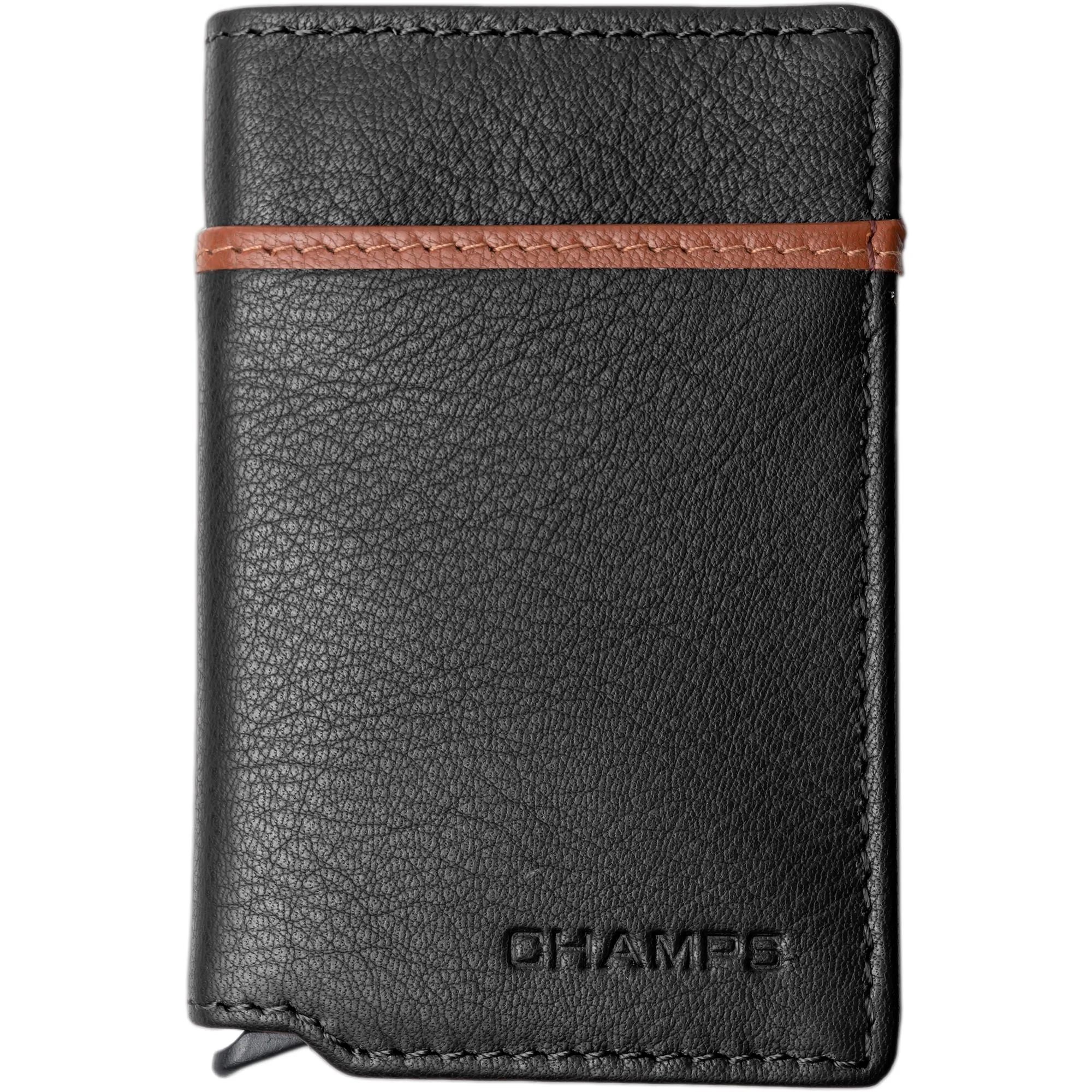 Champs Luggage Black Secure Wallet Case Size 2.75"X4"X0.5"