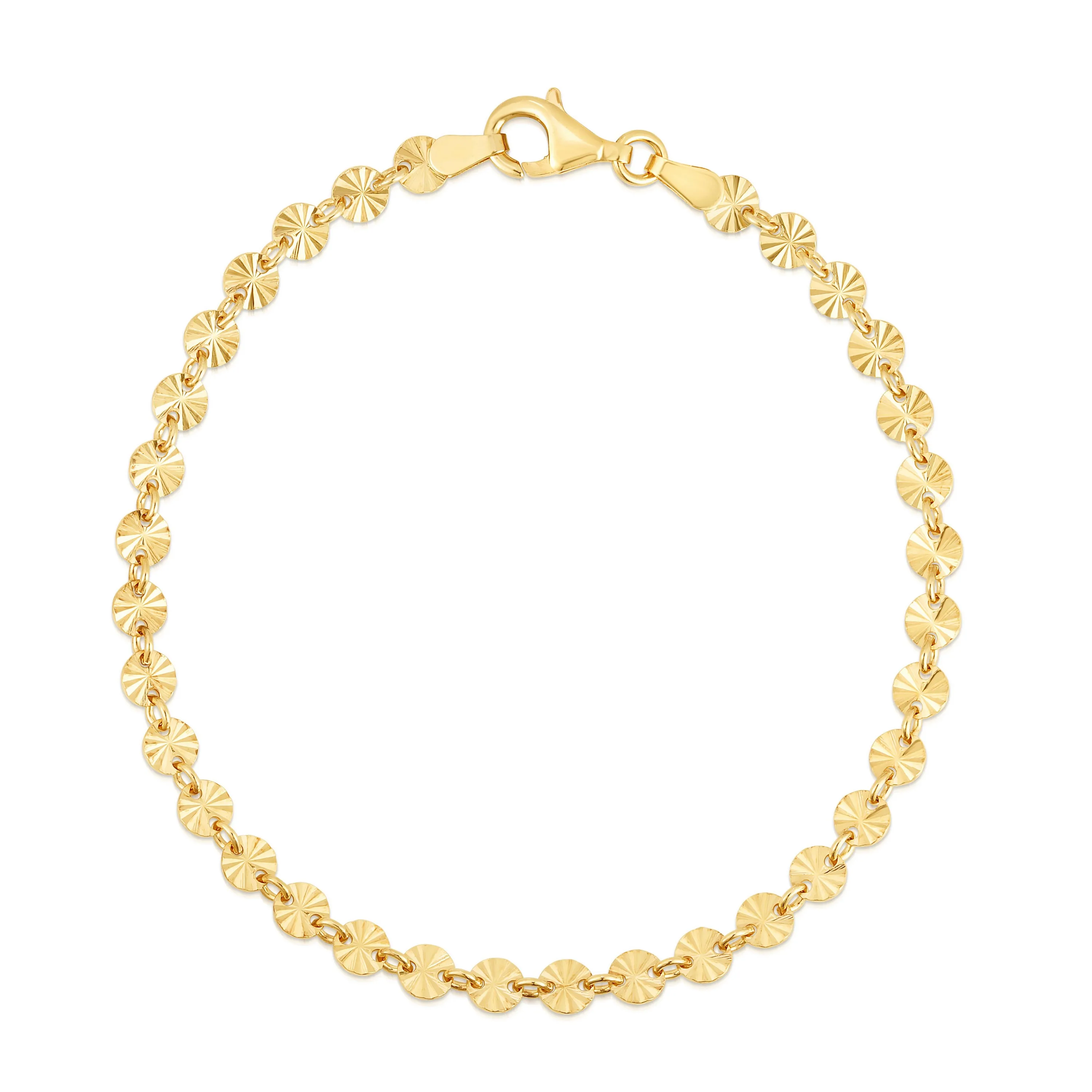 Jilco Inc Diamond Cut Vermeil Bracelet