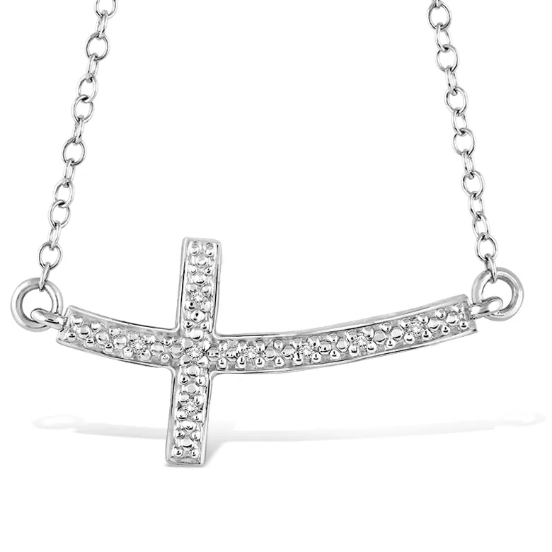 Jilco Inc Diamond Cross Necklace - 0.03 Wt