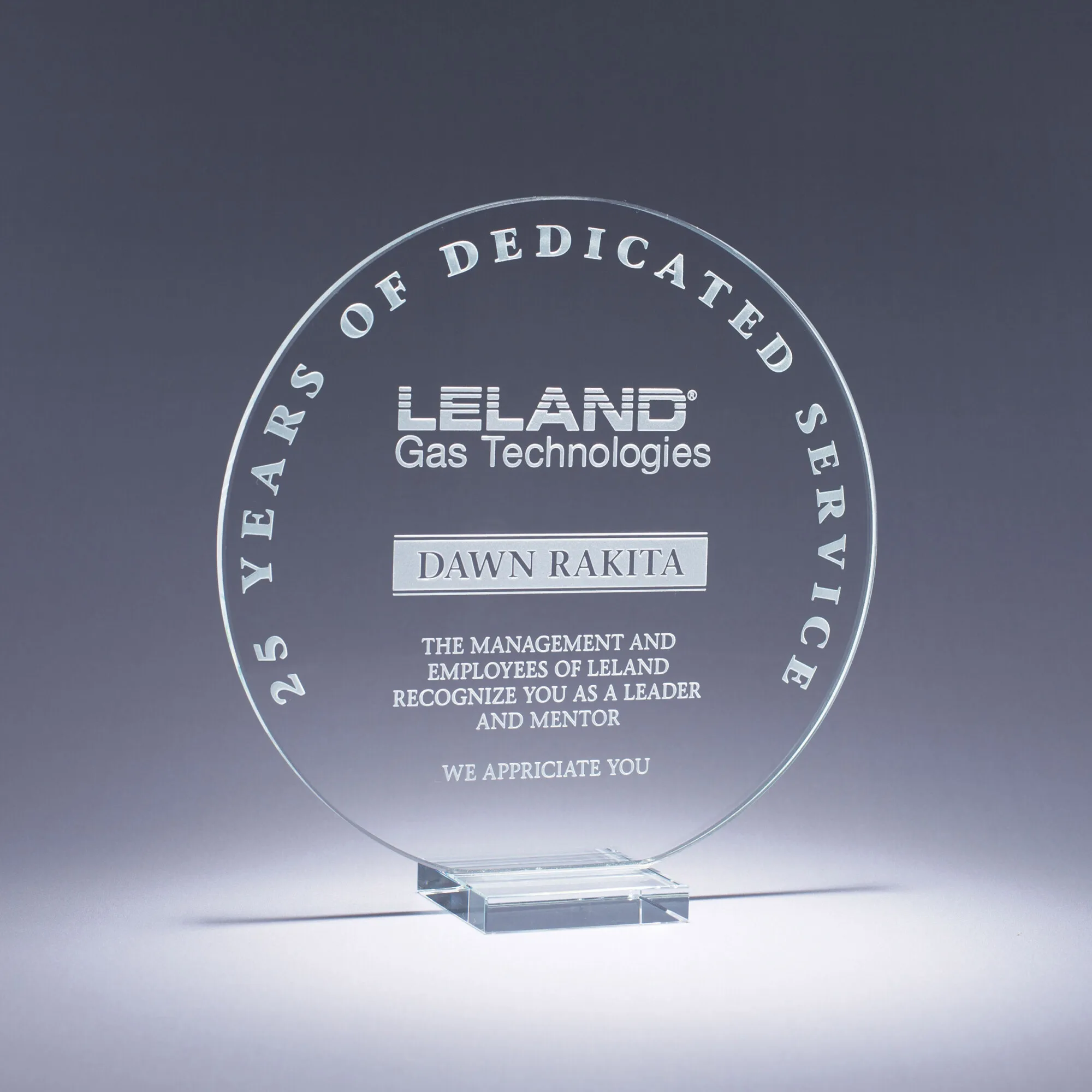 7.25" Serenity Crystal Award